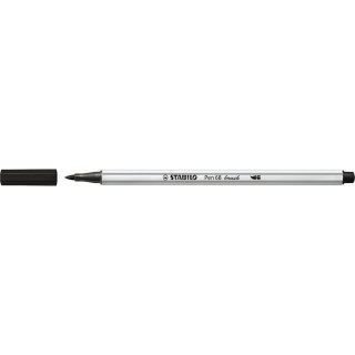 Flamaster Stabilo Pen 68 brush czarny 1 kol. (568/46) Stabilo