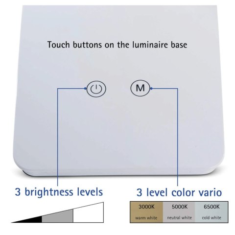 Lampka biurowa Maul LED MAULpearly BIAŁA (82017/02 ML) Maul