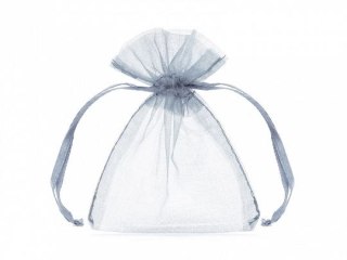 Organza Partydeco Woreczki z organzy, srebrny, 10cm (WRG5-018-10) Partydeco