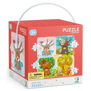 Puzzle Dodo 4 w 1 Pory roku 12-16-20-24 el. (DOP300125) Dodo
