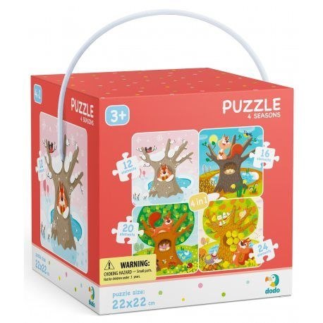 Puzzle Dodo 4 w 1 Pory roku 12-16-20-24 el. (DOP300125) Dodo Puzzle Dodo 4 w 1 Pory roku 12-16-20-24 el. (DOP300125) Dodo