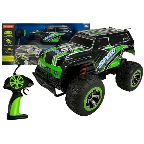 Samochód Lean Terenowy Jeep Auto 1:18 R/C Zdalnie Sterowane 15 km/h Zielone (4561) Lean