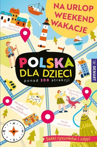 Książeczka edukacyjna Demart Polska dla dzieci. Na urlop,weekend,wakacje. Demart