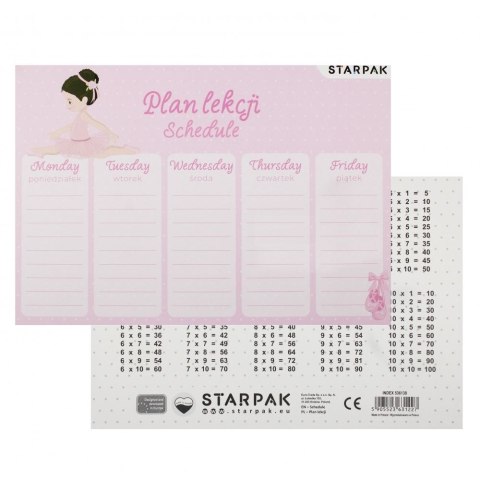 Plan lekcji Starpak Balerina (536138) Starpak