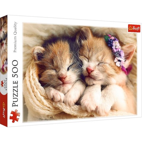 Puzzle Trefl Śpiące kotki 500 el. (37271) Trefl Puzzle Trefl Śpiące kotki 500 el. (37271) Trefl