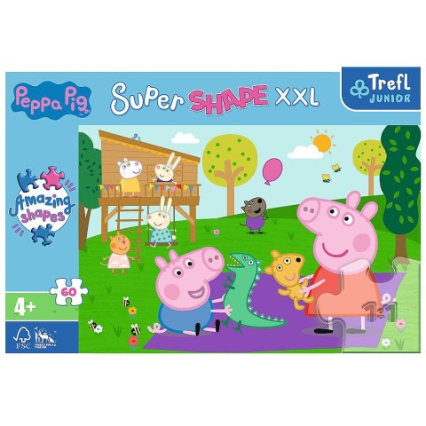 Puzzle Trefl Peppa Pig XXL Zabawy z braciszkiem 60 el. (50011) Trefl Puzzle Trefl Peppa Pig XXL Zabawy z braciszkiem 60 el. (50011) Trefl