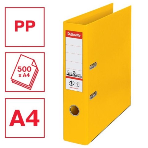 Segregator dźwigniowy Esselte No.1 Power A4 75mm żółty (811310) Esselte
