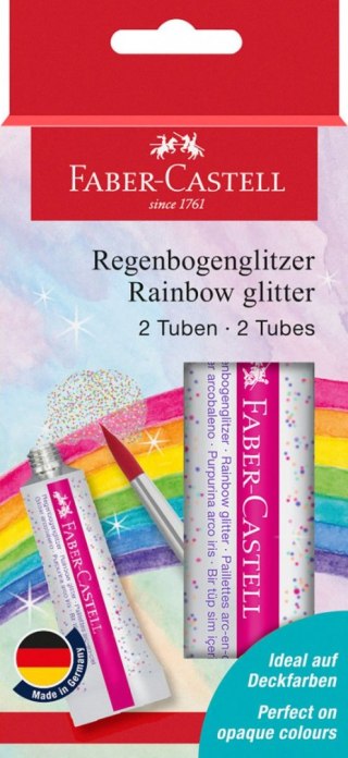 Brokat Faber Castell w żelu Rainbow kolor: mix 1 kolor. (125089 FC) Faber Castell