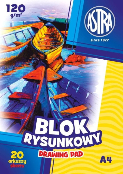 Blok rysunkowy Class Investment A4 biały 120g 20k Class Investment