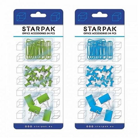 Klip Starpak zestaw akcesoriów 54 el. Office mix (395082) Starpak