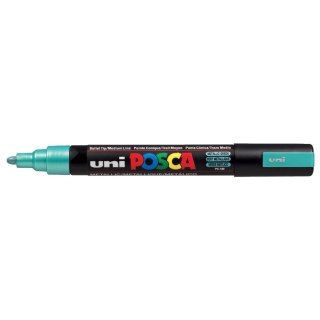 Marker specjalistyczny Uni Posca, zielony metaliczny 1,8-2,5mm okrągła końcówka (PC-5M metalic) Uni