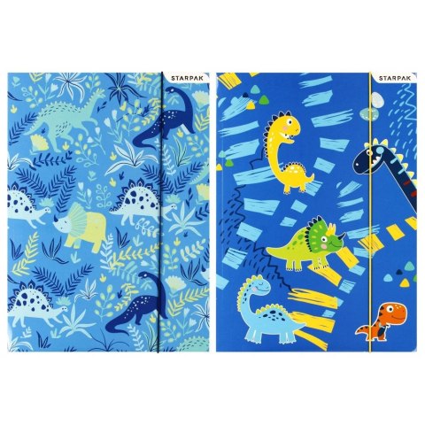 Teczka kartonowa na gumkę Dino A4 różne Starpak (512116) Starpak Teczka kartonowa na gumkę Dino A4 różne Starpak (512116) Starpak
