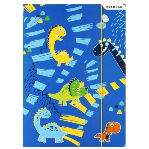 Teczka kartonowa na gumkę Dino A4 różne Starpak (512116) Starpak Teczka kartonowa na gumkę Dino A4 różne Starpak (512116) Starpak