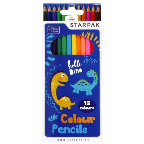 Kredki ołówkowe Starpak Dino 12 kol. (512000) Starpak Kredki ołówkowe Starpak Dino 12 kol. (512000) Starpak
