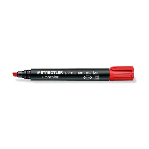 Marker permanentny Staedtler czerwony 2-5mm ścięta końcówka Staedtler Marker permanentny Staedtler czerwony 2-5mm ścięta końcówka Staedtler