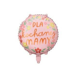 Balon foliowy Partydeco dla kochanej mamy 18cal (FB210) Partydeco