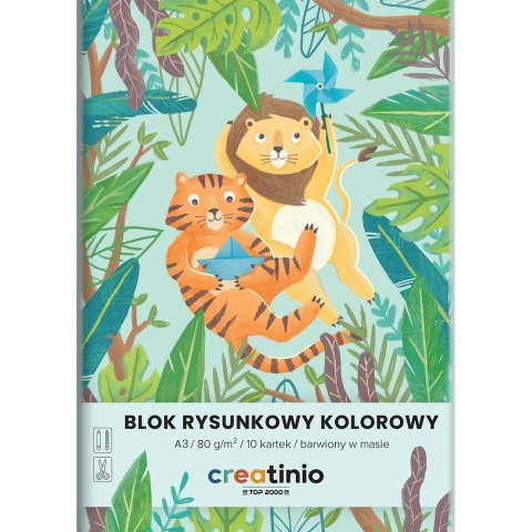 Blok rysunkowy Top 2000 Creatinio A3 kolorowy 80g 10k (400176666) Top 2000