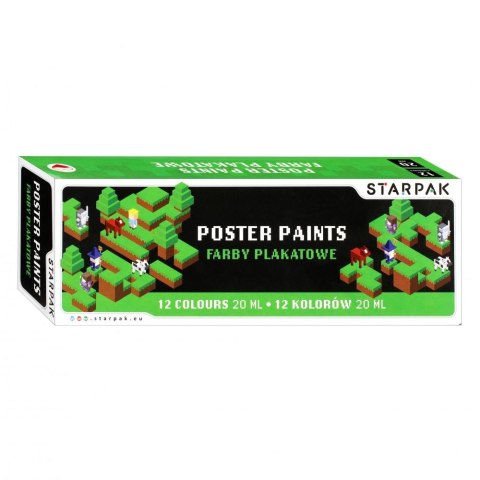 Farby plakatowe Starpak Pixel kolor: mix 20ml 12 kolor. (521495) Starpak Farby plakatowe Starpak Pixel kolor: mix 20ml 12 kolor. (521495) Starpak