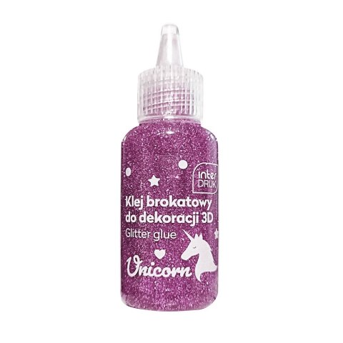 Klej artystyczny Interdruk UNICORN brokatowy 3D 5902277337085 20ml (20ml) Interdruk