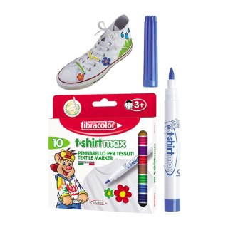 Marker specjalistyczny Fibracolor t-SHIRT mix okrągła końcówka Fibracolor