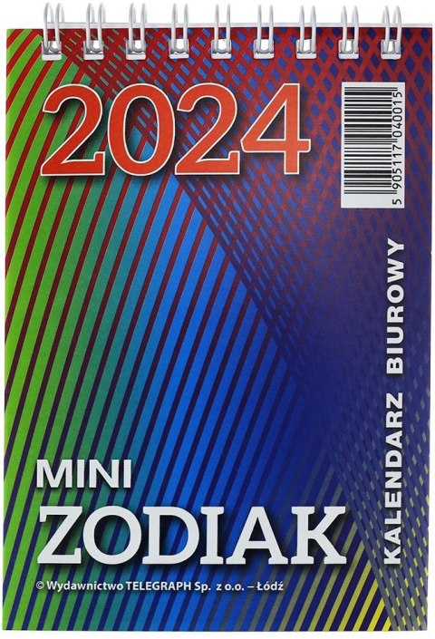 Kalendarz biurkowy Wydawnictwo Telegraph MINI ZODIAK biurkowy stojący 85mm x 120mm (H7) Wydawnictwo Telegraph