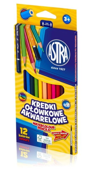 Kredki akwarelowe Astra 12 kol. Astra