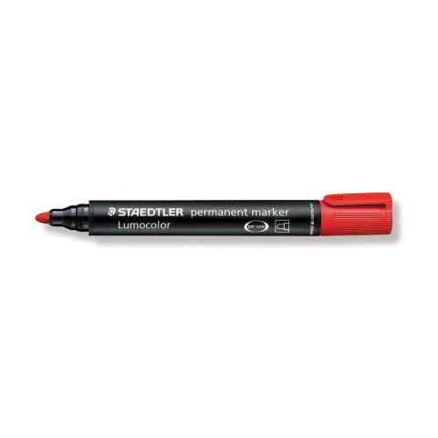 Marker permanentny Staedtler czerwony 5,5-7mm okrągła końcówka Staedtler Marker permanentny Staedtler czerwony 5,5-7mm okrągła końcówka Staedtler