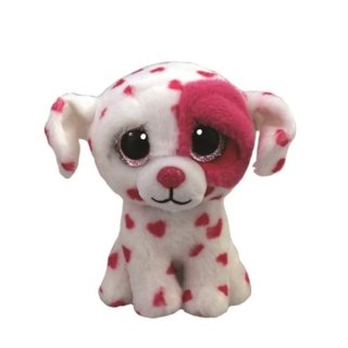 Pluszak Ty Beanie Boos Pies biały w serca Beau [mm:] 150 (TY36539) Ty