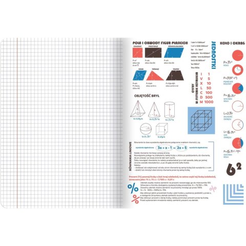 Zeszyt TOP-2000 matematyka A5 60k. 70g kratka (400169455) TOP-2000