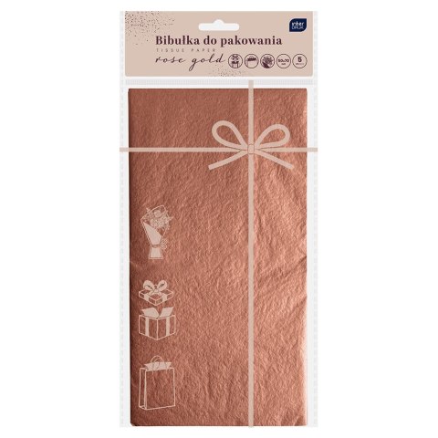 Papier pakowy Interdruk Bibułka rose gold 5902277345608 [mm:] 700x500 (50x70cm) Interdruk