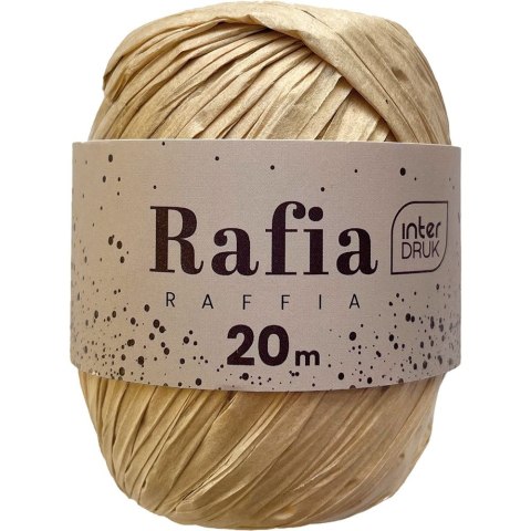 Rafia Interdruk satin gold na szpulce 5902277345547 mix 20m (20 m) Interdruk