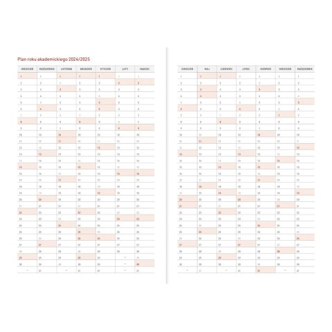 Kalendarz nauczyciela książkowy (terminarz) A5TA071B Wydawnictwo Wokół Nas 2024/2025 A5 DZIEWCZYNY A5 (PCV BEZBARWNY) Wydawnictwo Wokół Nas