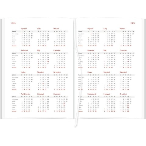 Kalendarz nauczyciela książkowy (terminarz) A5TA071B Wydawnictwo Wokół Nas 2024/2025 a5 CZERWONY A5 (NEBRASKA) Wydawnictwo Wokół Nas