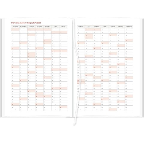 Kalendarz nauczyciela książkowy (terminarz) A5TA071B Wydawnictwo Wokół Nas 2024/2025 a5 SZARY A5 (NEBRASKA) Wydawnictwo Wokół Nas