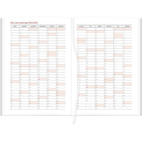 Kalendarz nauczyciela książkowy (terminarz) A5TN061B- beżowy Wydawnictwo Wokół Nas 2024/2025 A5 tygodniowy B5 (EKOLEN) Wydawnictwo Wokół Nas