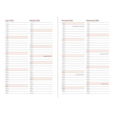 Kalendarz nauczyciela książkowy (terminarz) A5TN078B- Wydawnictwo Wokół Nas 2024/2025 A5 PCV bezbarwny A5 (MODERN) Wydawnictwo Wokół Nas