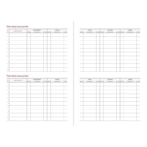 Kalendarz nauczyciela książkowy (terminarz) A5TN078B- Wydawnictwo Wokół Nas 2024/2025 A5 PCV bezbarwny A5 (MODERN) Wydawnictwo Wokół Nas