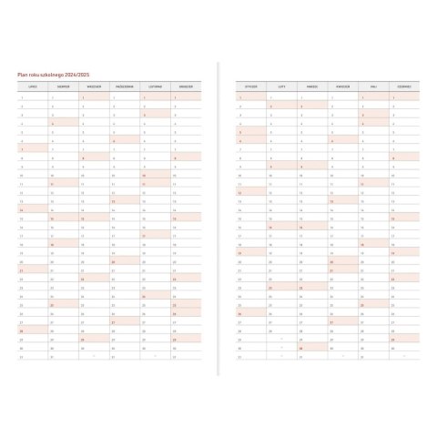 Kalendarz nauczyciela książkowy (terminarz) B5TN060B- Wydawnictwo Wokół Nas 2024/2025 B5 PCV bezbarwny B5 (EKOLEN) Wydawnictwo Wokół Nas