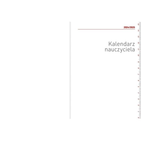 Kalendarz nauczyciela książkowy (terminarz) B6TN089B- Wydawnictwo Wokół Nas 2024/2025 B6PCV bezbarwny B6 (EKO) Wydawnictwo Wokół Nas