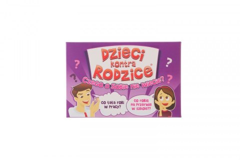 Gra karciana Kangur Dzieci kontra rodzice czego o sobie nie wiecie? Kangur Gra karciana Kangur Dzieci kontra rodzice czego o sobie nie wiecie? Kangur