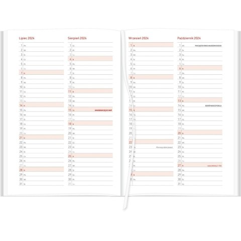 Kalendarz nauczyciela książkowy (terminarz) A5TA071B Wydawnictwo Wokół Nas 2024/2025 a5 CZARNY A5 (NEBRASKA) Wydawnictwo Wokół Nas