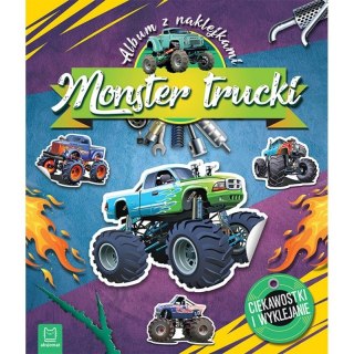 Książeczka edukacyjna Aksjomat Monster trucki. Album z naklejkami. Ciekawostki i wyklejanie Aksjomat