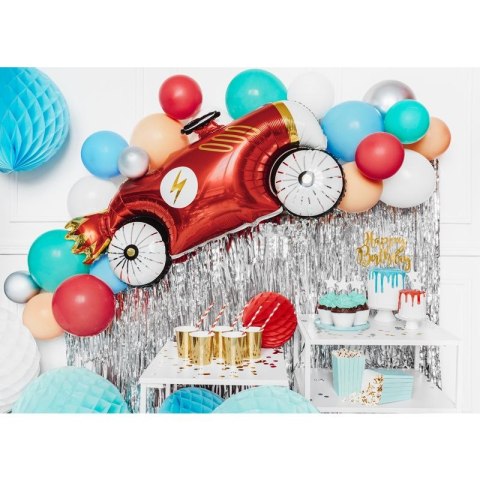 Balon gumowy Partydeco pastelowe czerwony 260mm (ECO26P-007-10) Partydeco