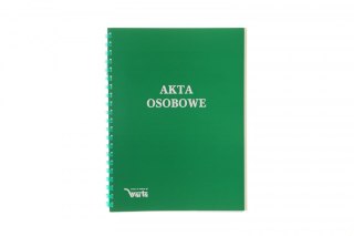 Teczka do akt osobowych Warta ABCDE niezadrukowana A4 zielony karton (1824-339-094) Warta