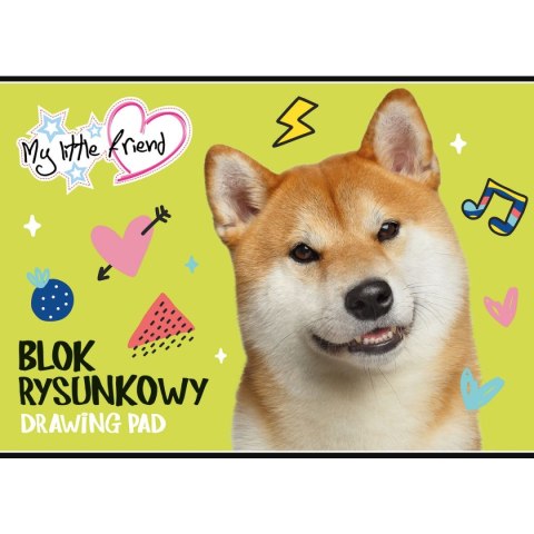 Blok rysunkowy Unipap MY LITTLE FRIEND A4 biały 20k Unipap