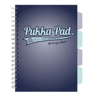 Kołozeszyt (kołobrulion) Pukka Project Book Navy B5 krata granat 5032608031082 B5 100k. 80g krata (3111(GY)) Pukka