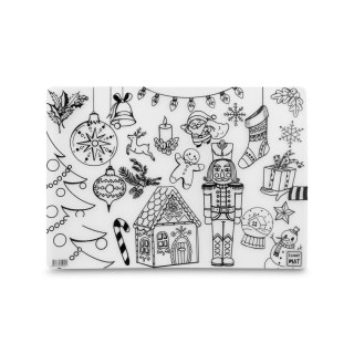 Podkład na biurko Strigo FUNNY MAT TRANSPARENT CHRISTMASS sfu1058 polipropylen PP [mm:] 335x480 (8681379310581) Strigo