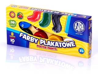 Farby plakatowe Astra kolor: mix 10ml 8 kolor. (83113901) Astra