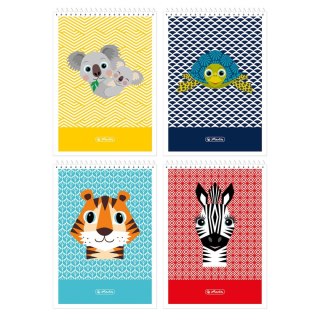 Kołonotes Herlitz Cute Animals A7 40k. krata (9589755) Herlitz