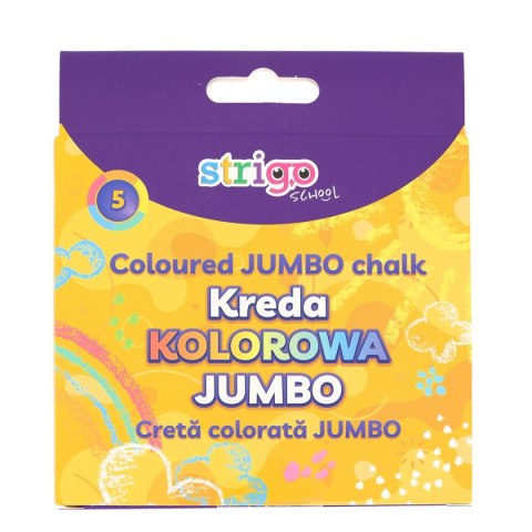 Kreda chodnikowa Strigo JUMBO 5 kolorów mix (SSC411) 5 sztuk Strigo